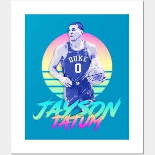 Jayson Tatum Retro Futuristic Aesthetic Posters and Art